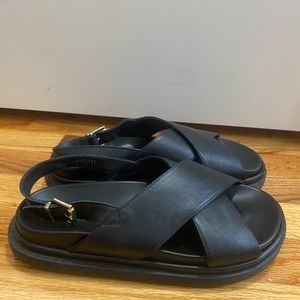 Alohas Marshmallow Sandal in Black size 38